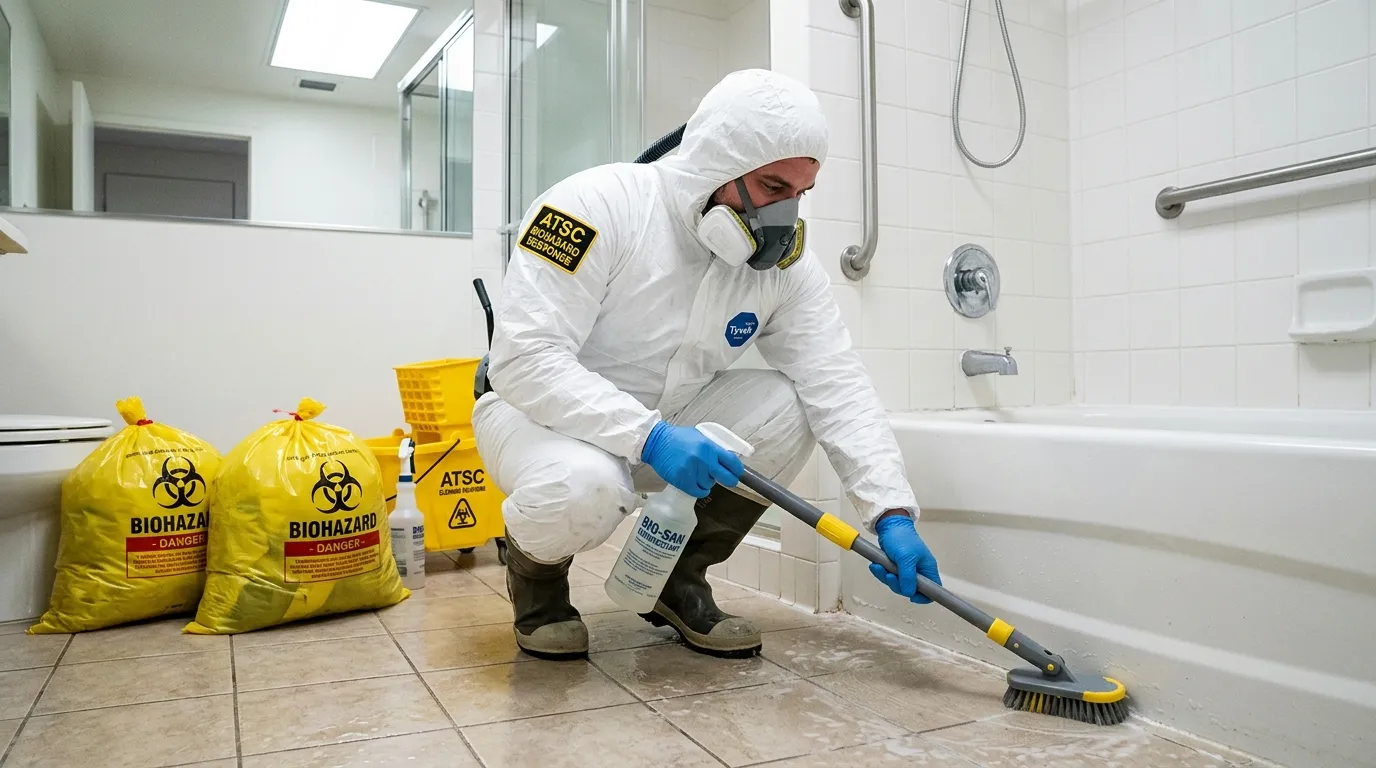 Decontamination equipment deployed for Blood Cleanup in Anderson